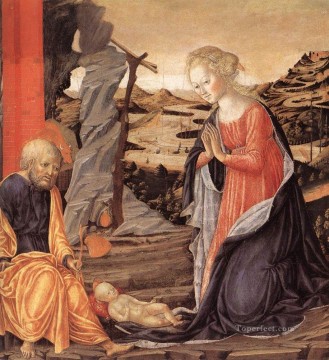 キリスト降誕 1470年 シエナ フランチェスコ・ディ・ジョルジョ Oil Paintings